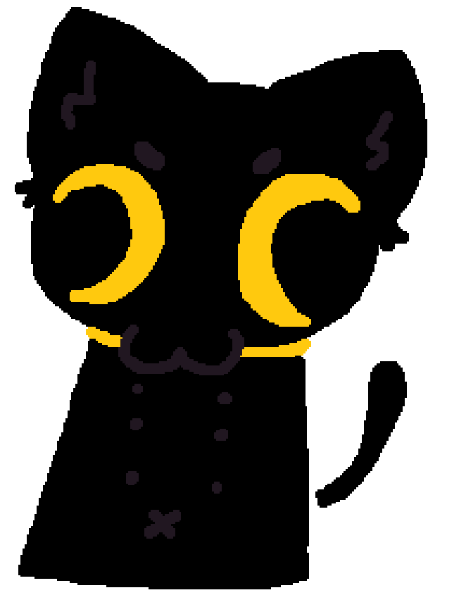 Kita's cat Jiji drawn by fifi