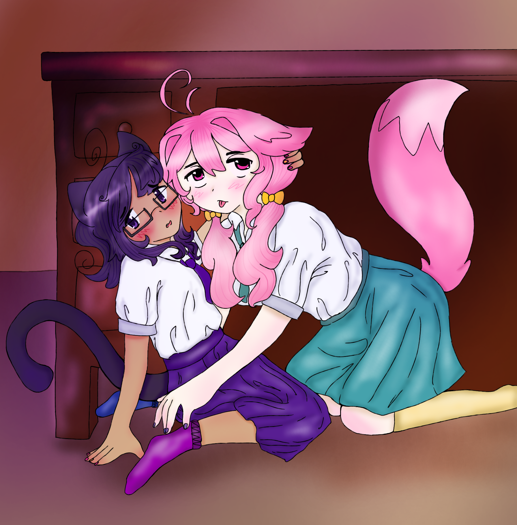 Kissing my lovely wife